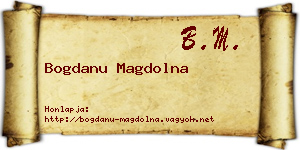 Bogdanu Magdolna névjegykártya